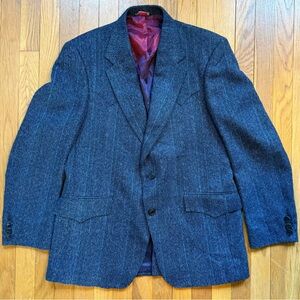 Vintage Luskey’s Private Collection Herringbone Western Blazer Coat Sport Jacket
